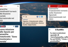 I titoli delle testate considerate: Sky Tg24, Tgcom24, Il Sole 24 Ore, Il Post e La Repubblica