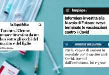 I titoli delle testate considerate: La Repubblica, Fanpage.it, Il Corriere della Sera