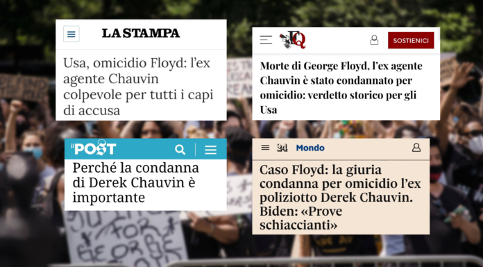 I titoli delle testate considerate: La Stampa, Il Fatto Quotidiano, Il Post e Il Sole 24 Ore